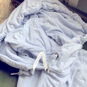 Seraphine light blue maternity and nursing hoodie